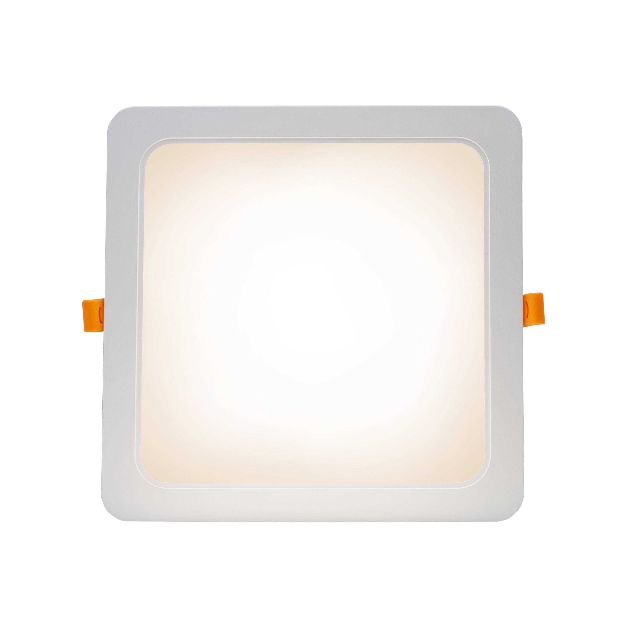 Spectrum LED Panel DURE 3 Einbauleuchte 24W eckig 2900lm Badezimmerleuchte IP54 Warmweiß 3000K