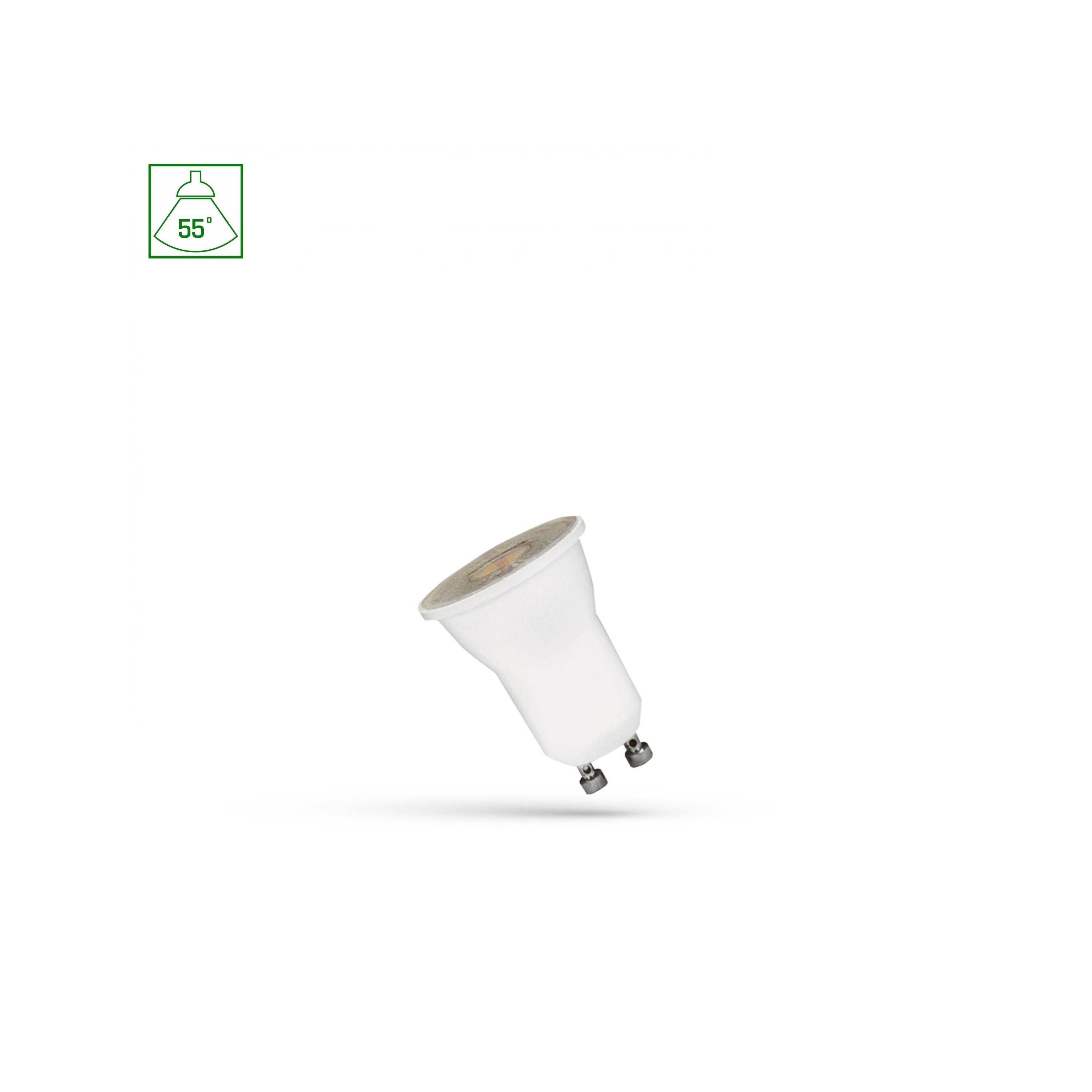 Spectrum LED GU10 MR11 4W = 40W 300lm 230V Reflektor 55° Warmweiß 3000K