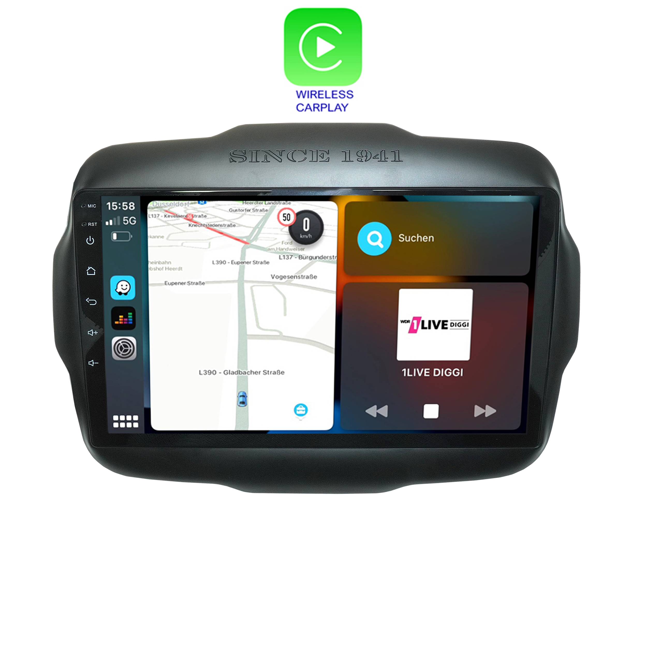 Für Jeep Renegade 9" Touch Android Autoradio GPS Navi CarPlay