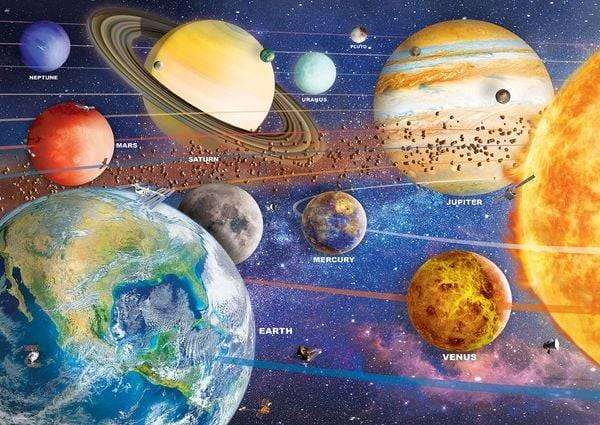 Eurographics 8551-5862 - Planet Earth, Planet Erde, Puzzle, 550 Teile in Globus-Blechdose