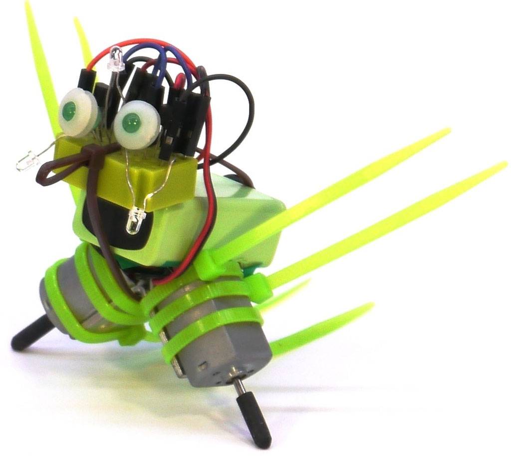 varikabi (hellgrün / Vogel) - Roboter-Bausatz zum Stecken mit 12 Funktionen, Elektronik-Bausatz von VARIOBOT