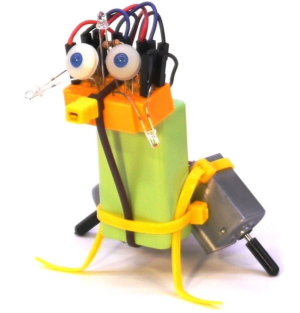 varikabi (gelb / Giraffe) - Roboter-Bausatz zum Stecken mit 12 Funktionen, Elektronik-Bausatz von VARIOBOT