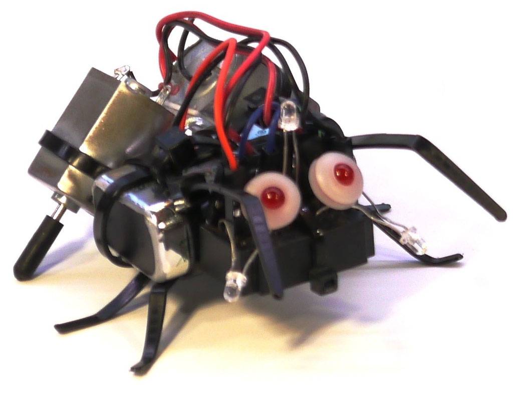 varikabi (schwarz / Käfer) - Roboter-Bausatz zum Stecken mit 12 Funktionen, Elektronik-Bausatz von VARIOBOT