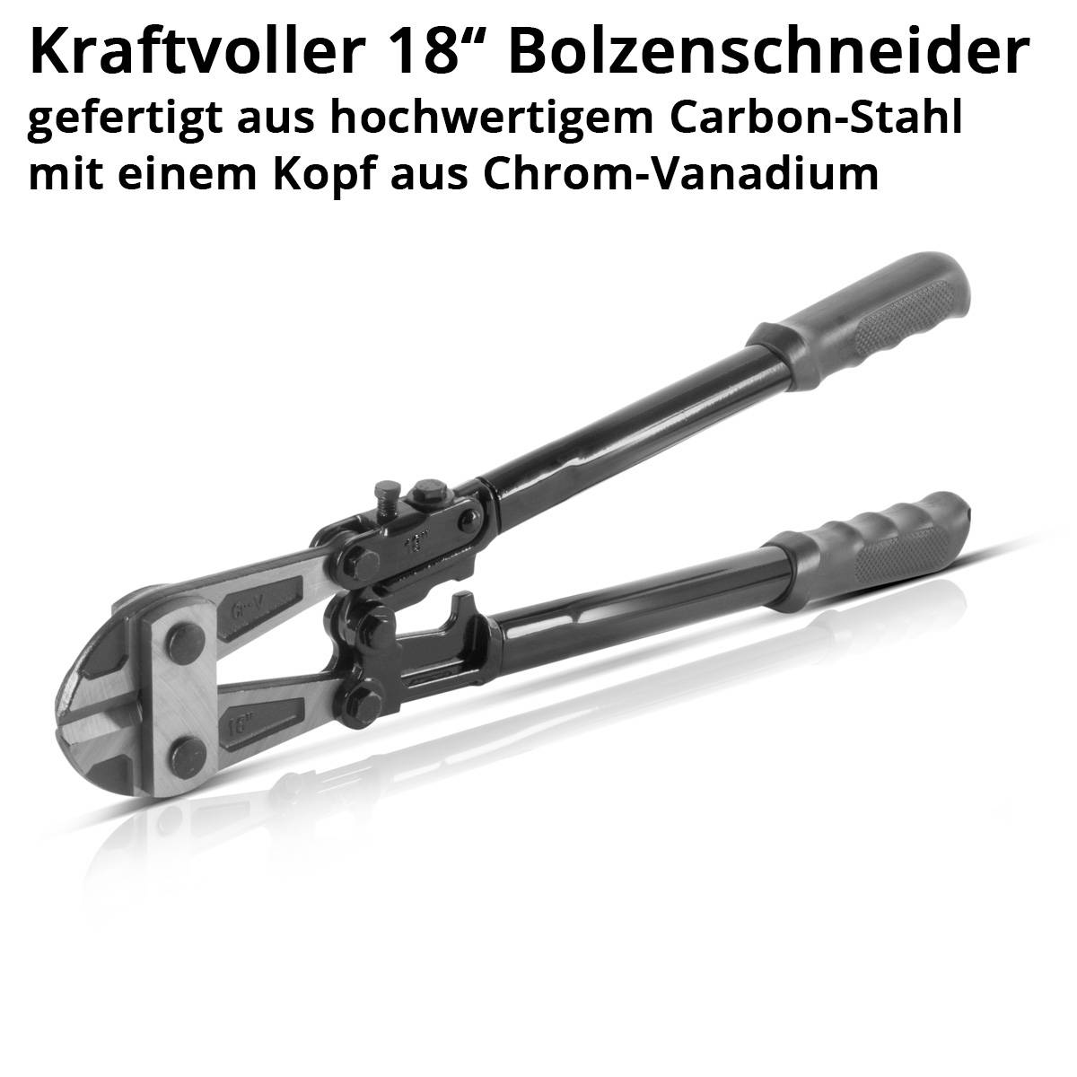 STAHLWERK Bolzenschneider 18 Zoll Chrom-Vanadium Profi-Bolzenschere 2er Set