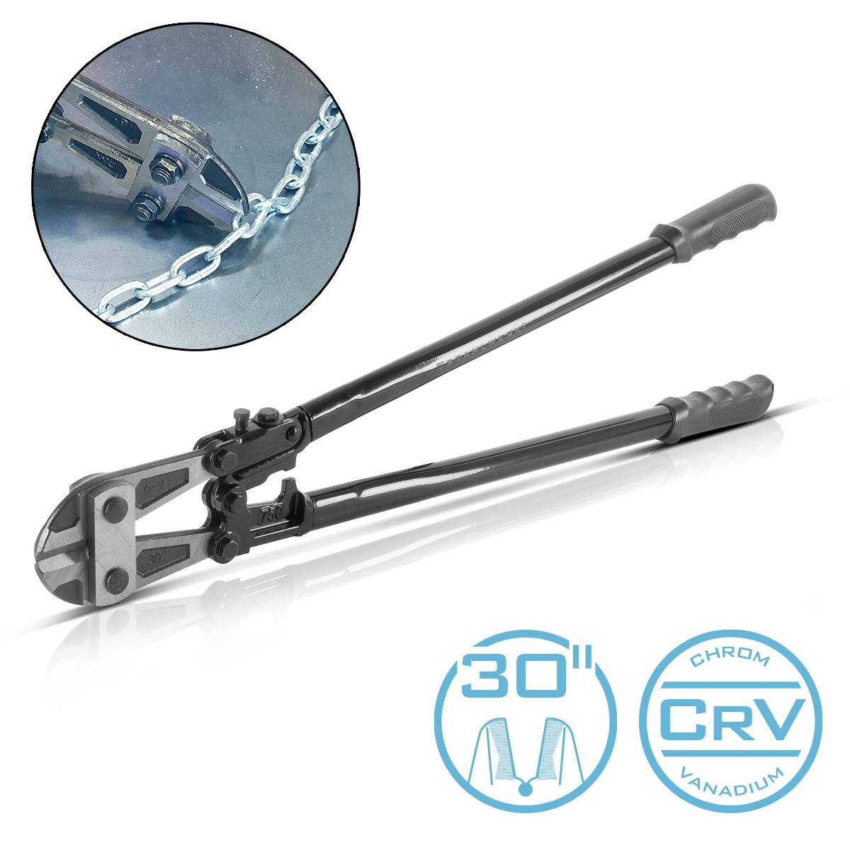 STAHLWERK Bolzenschneider 30“ Chrom-Vanadium Profi-Bolzenschere, Stahlschneider