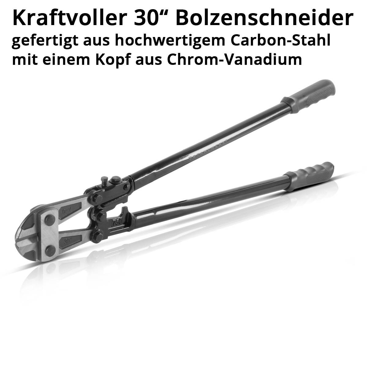 STAHLWERK Bolzenschneider 30“ Chrom-Vanadium Profi-Bolzenschere, Stahlschneider