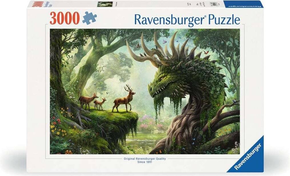 Original Ravensburger Quality Puzzle Der Walddrache erwacht (3000 Teile)