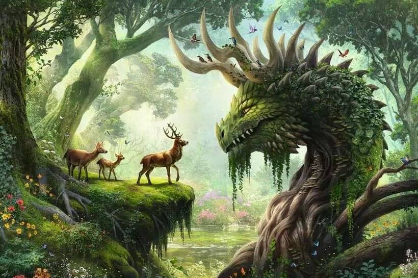 Original Ravensburger Quality Puzzle Der Walddrache erwacht (3000 Teile)