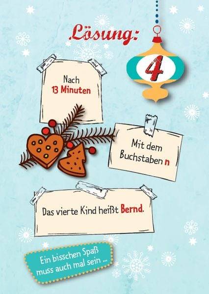 Rätseladventskalender to go
