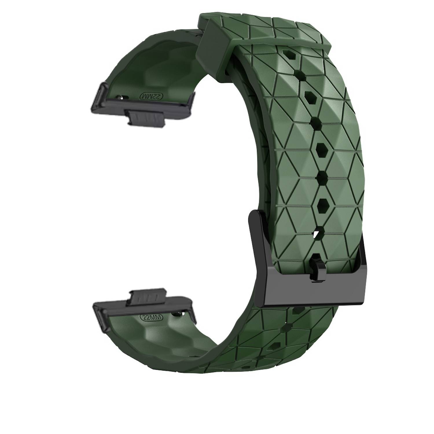 Für Huawei Watch Fit 3 Silikon Fußball Design Ersatz Arm Band D- Grün