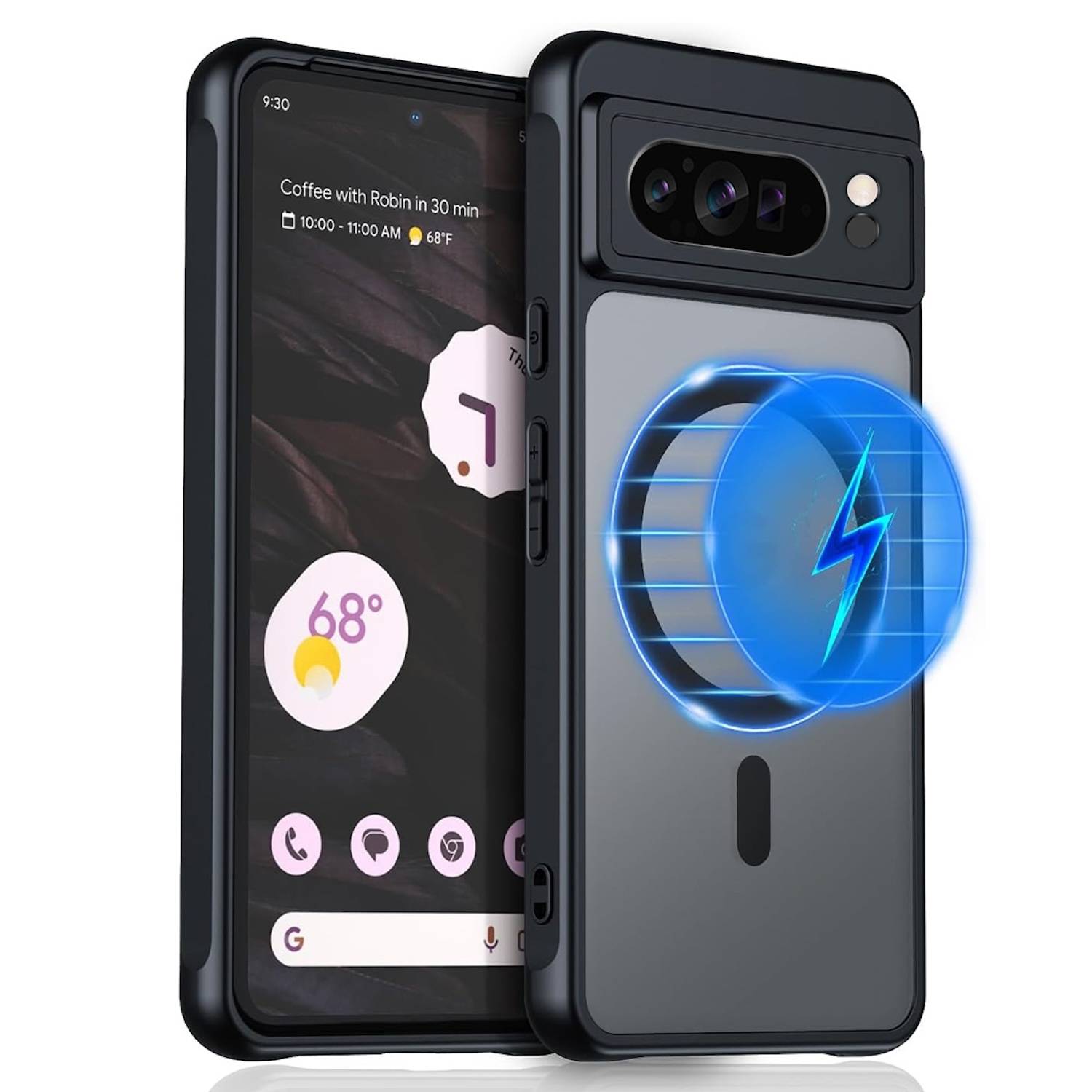 Für Google Pixel 9 Pro XL MagSafe ultra dünn PC / TPU Silikon Hülle