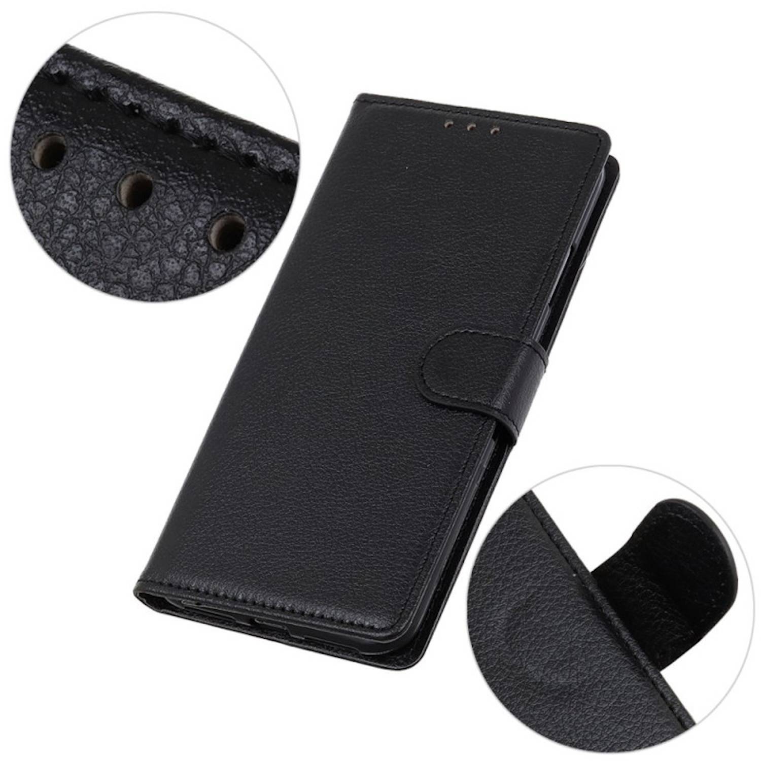 Für Google Pixel 9 Pro XL Kunst-Leder Book Wallet Tasche Hülle Schwarz