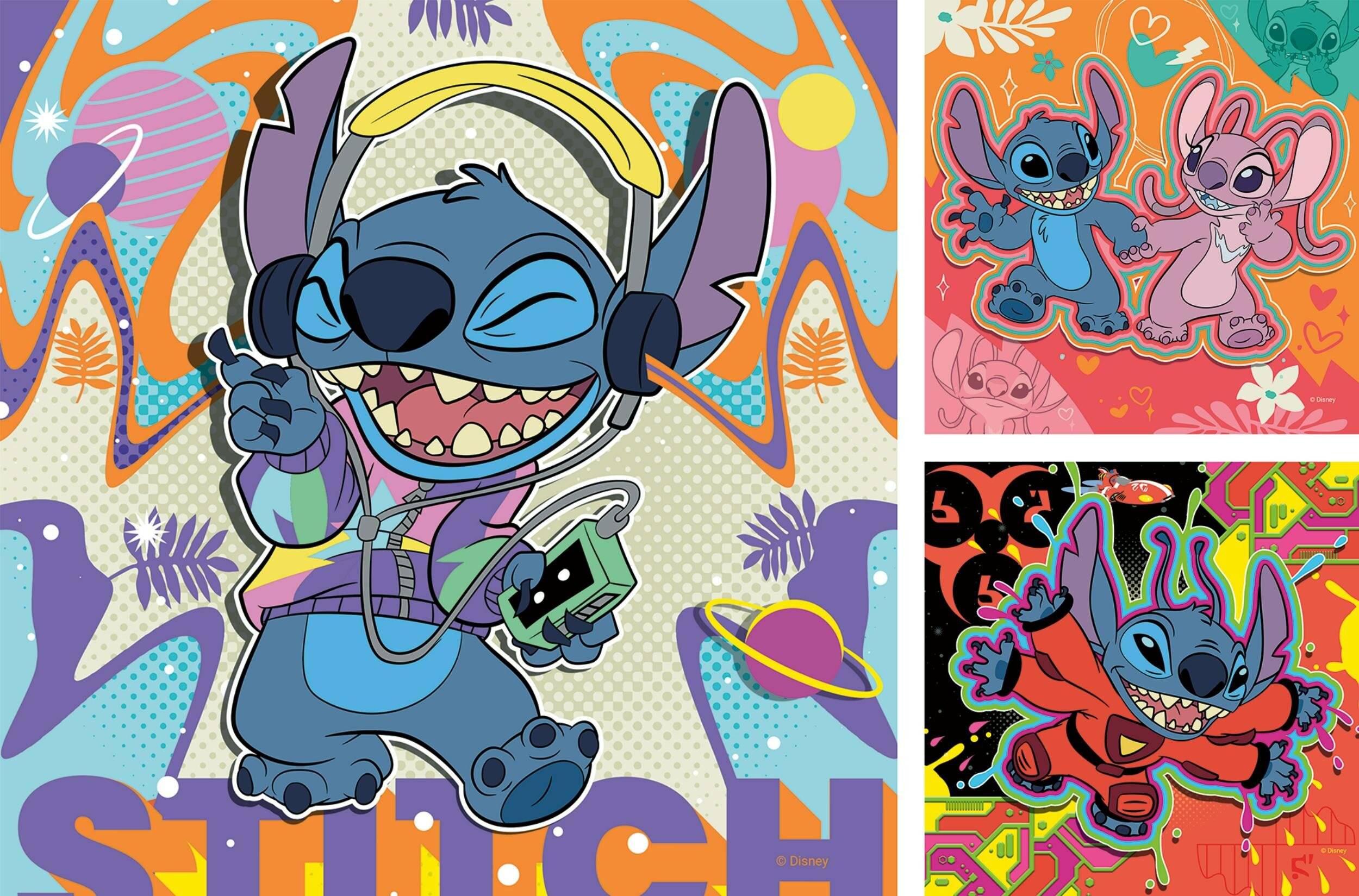 Ravensburger - Puzzle Disney Stitch 3x49p