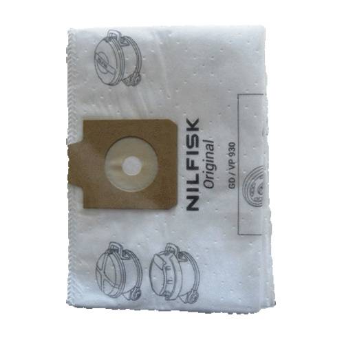 NILFISK 107420630 - Vliesstaubbeutel für Gewerbesauger (5 Stück)
