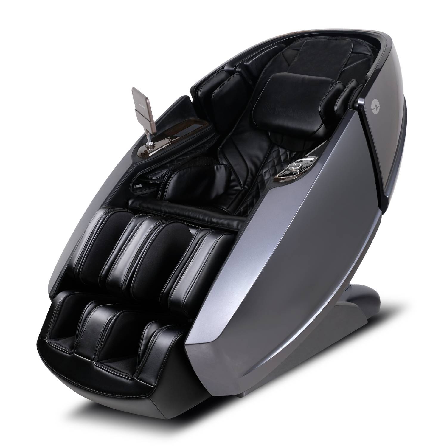 Naipo 4D Massagesessel, Raumkapsel-Massagestuhl Aromatherapie, Wärmetherapie, 8-Zoll-Tablet-Steuerung,Schwarz