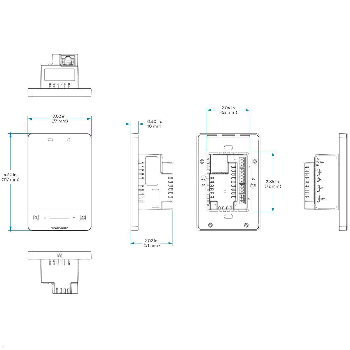 Crestron 3-Series Medienpräsentations-Controller 102 (MPC3-102-B)