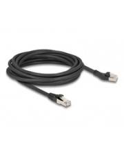 Delock RJ45 Netzwerkkabel Cat.8.1 S/FTP Stecker 45° nach links gewinkelt zu gerade CAT 8 FTP SFTP