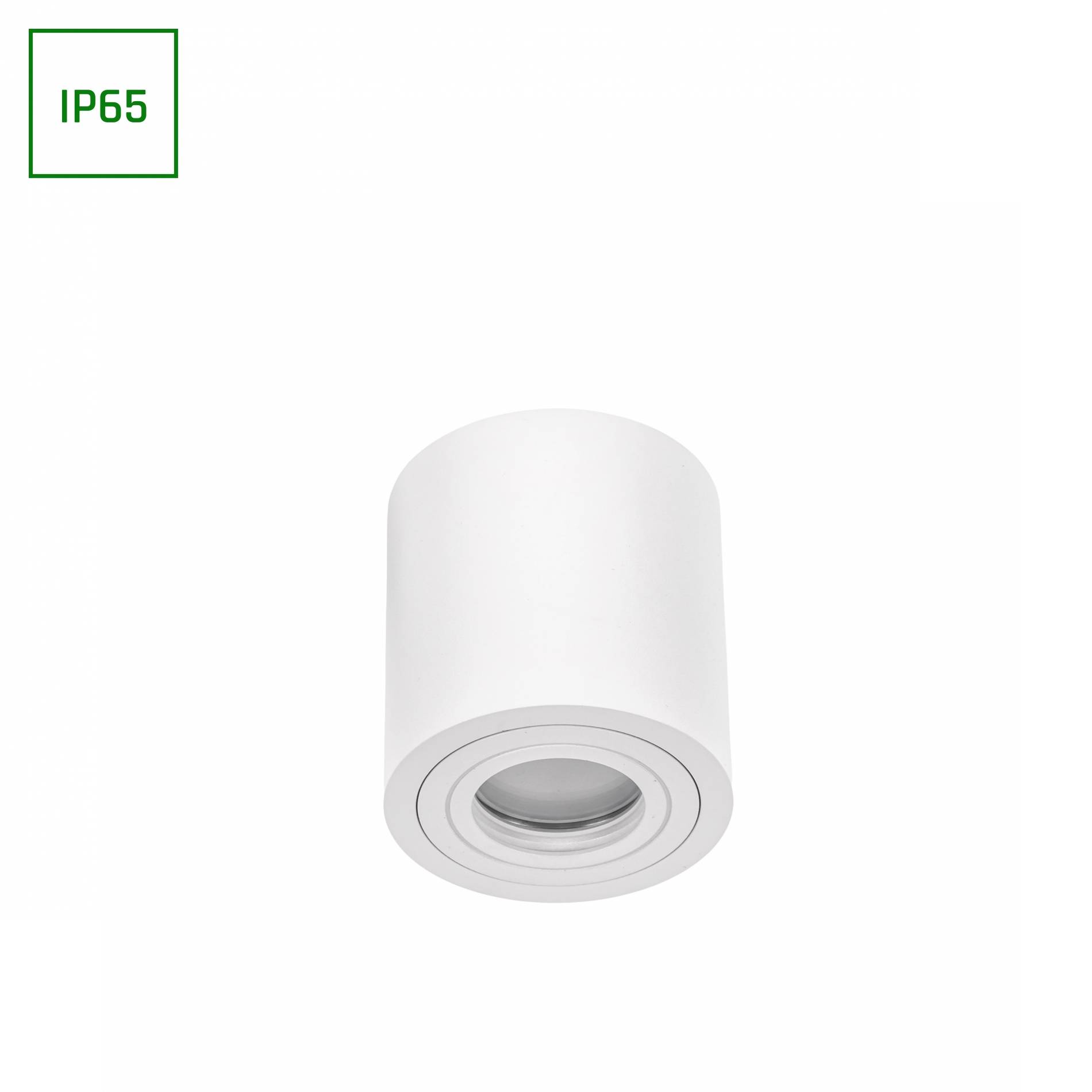 Spectrum LED Chloe GU10 Außenleuchte weiß Deckenleuchte IP65 matt max. 30W rund