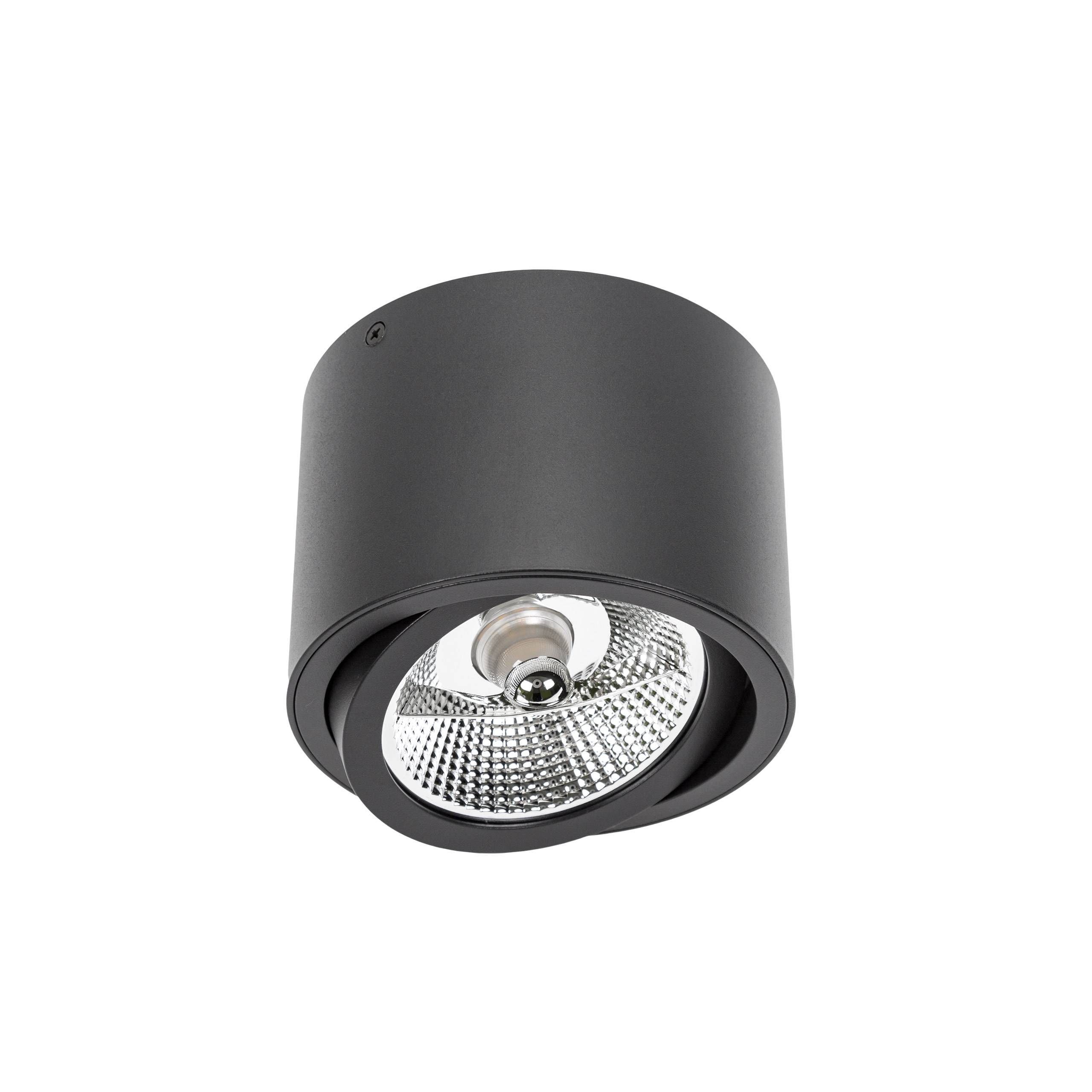 Spectrum LED Chloe AR111 GU10 Aufbauleuchte schwenkbar schwarz Deckenleuchte IP20 max. 35W