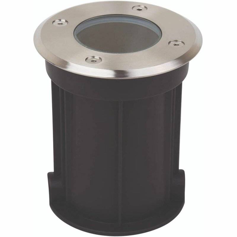 Spectrum LED LUKKA GU10 Edelstahl Gartenspot IP67 Bodenstrahler max. 4W schwarz