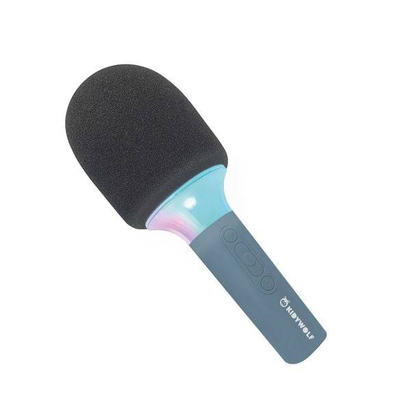 Kidywolf 418124 - Mikrofon Bluetooth mit Licht blau