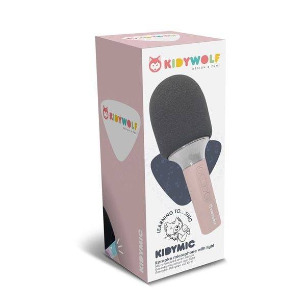 Kidywolf 418124 - Mikrofon Bluetooth mit Licht blau