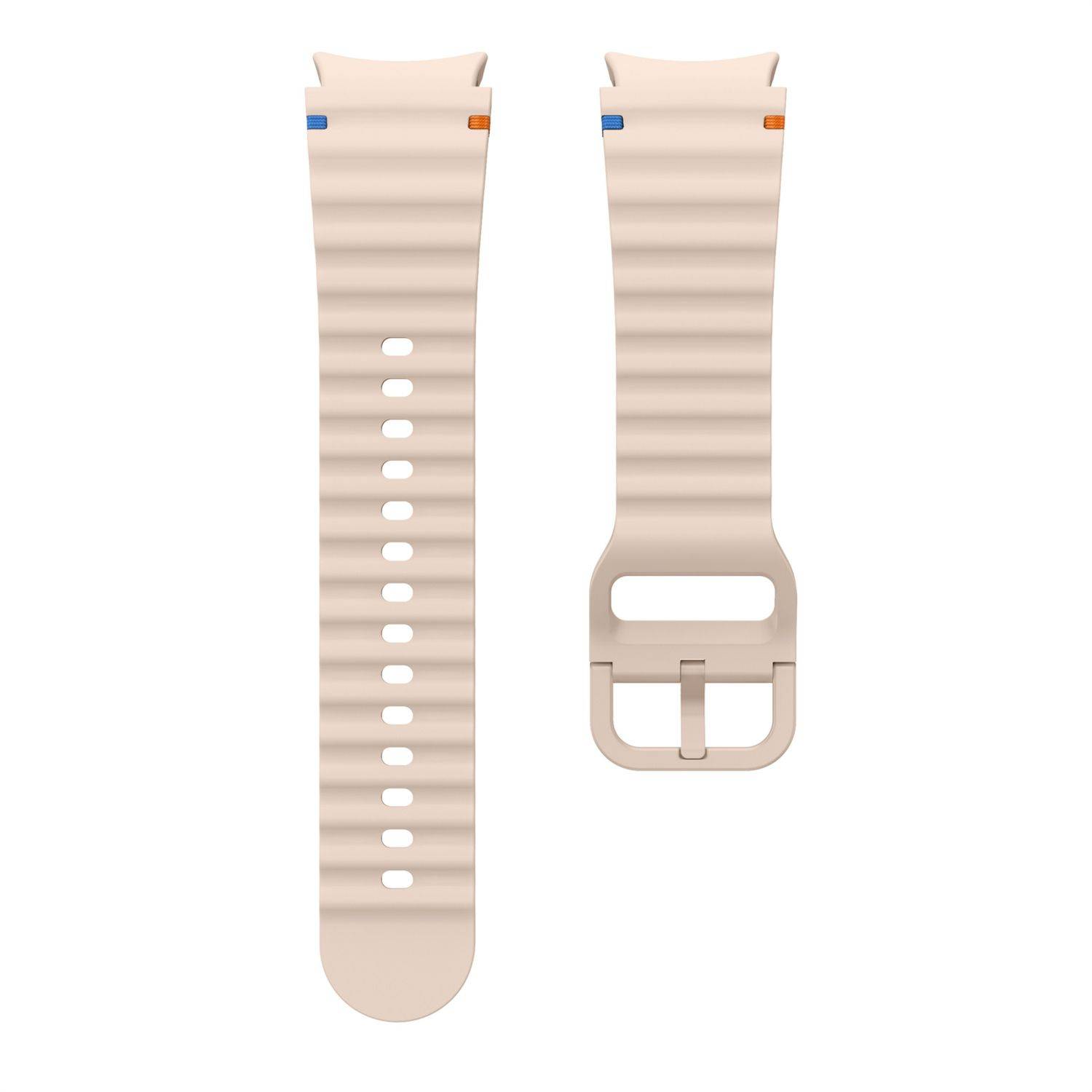 Für Samsung Galaxy Watch 7 44 / 40mm Silikon Wellen Design Band Rosa