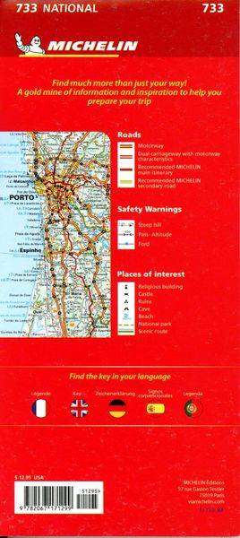 Portugal & Madeira - Michelin National Map 733