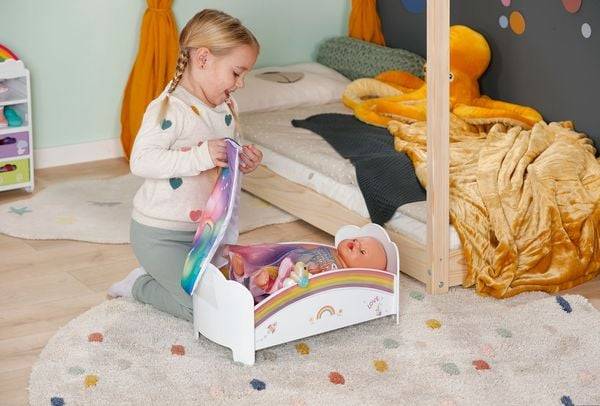 BABY born Regenbogen Bett