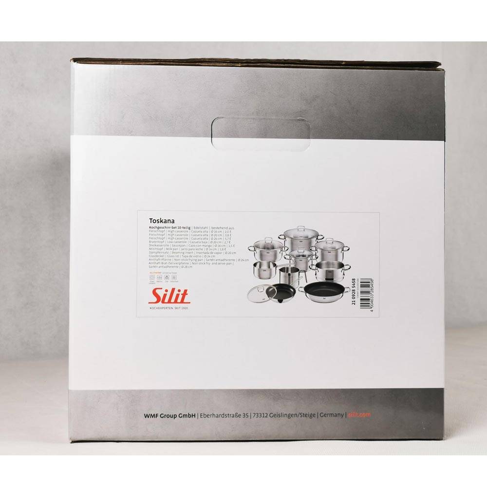 Silit Kochgeschirr-Set Toskana 10-teilig Cromargan Edelstahl rostfrei 18/10