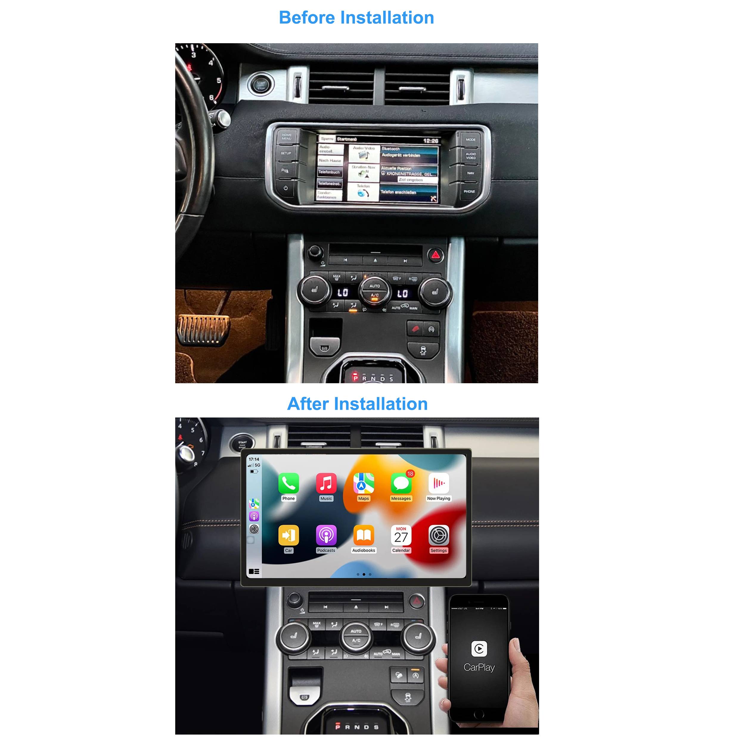 Für Range Rover Evoque HARMAN DUAL-SYSTEM 10" Touch Android GPS Navi CarPlay