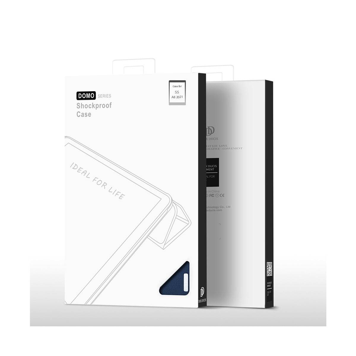 Domo Hartschale mit Smart Sleep und integrierter Standfunktion kompatibel mit Lenovo Tab Plus 11.5" Schwarz