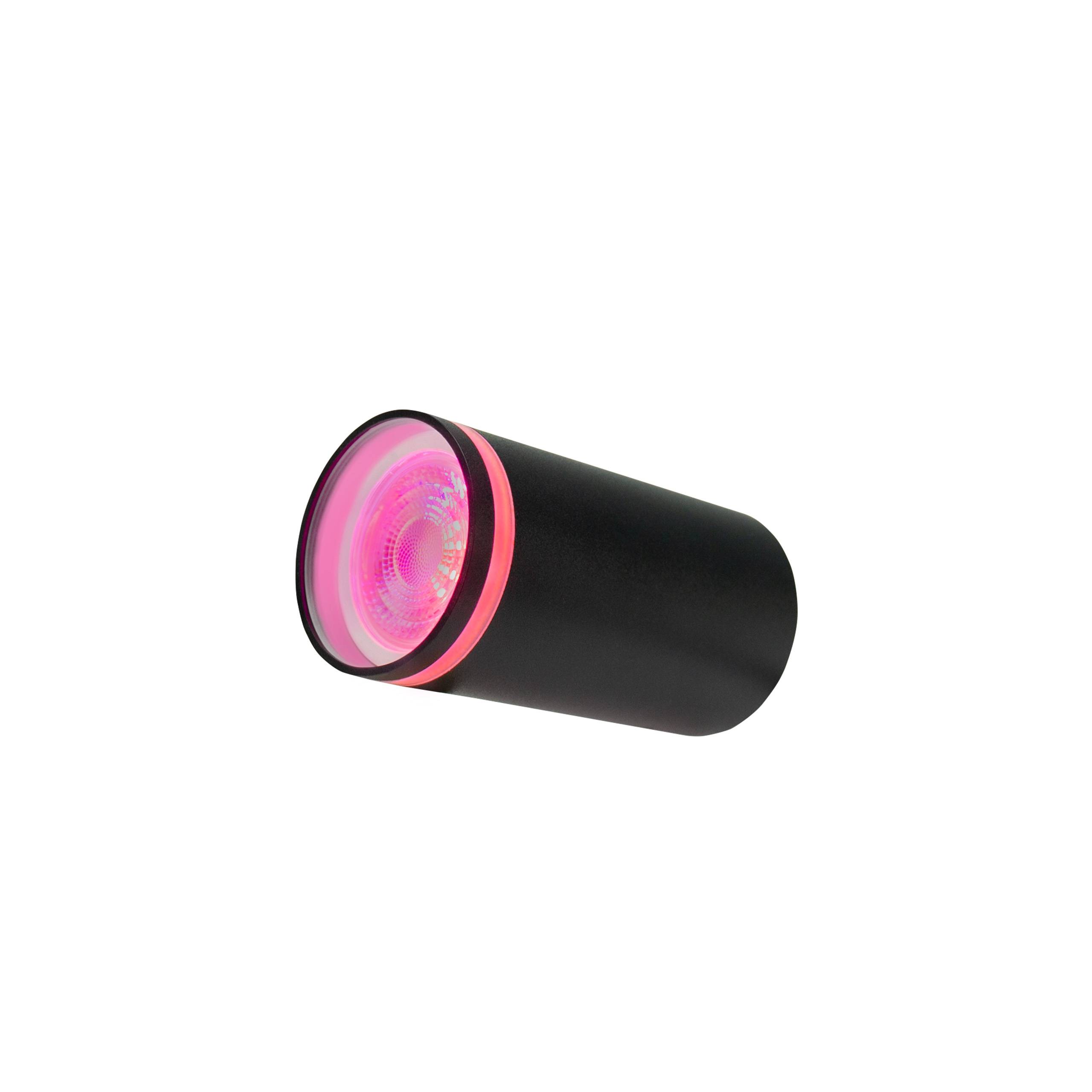 Spectrum LED Chloe Mini Ring GU10 Aufbauleuchte schwarz Deckenleuchte IP20 max. 50W rund