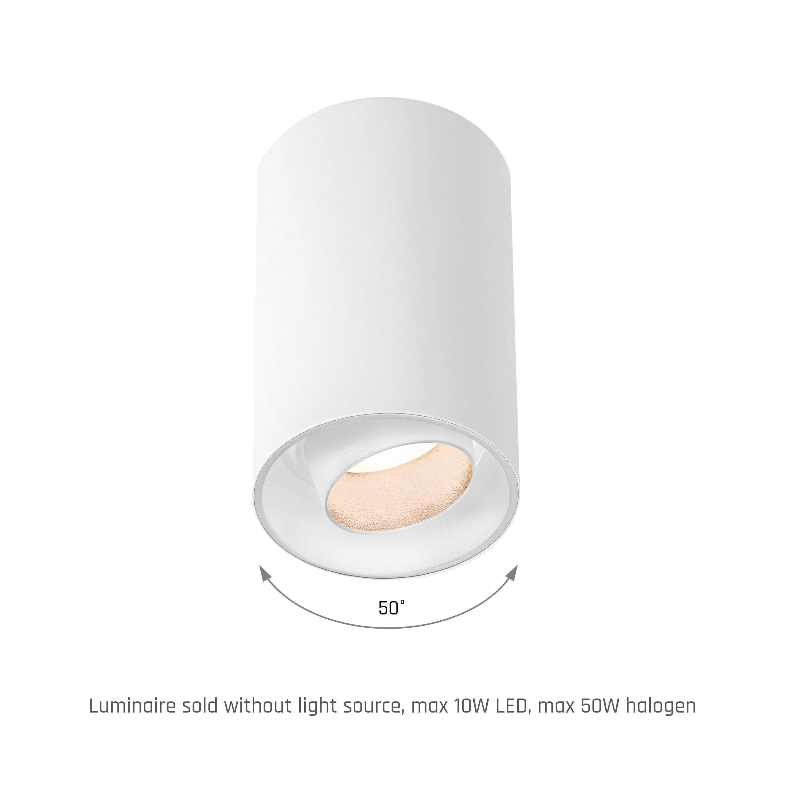 Spectrum LED Chloe Spot GU10 schwenkbar weiß Deckenleuchte IP20 max. 50W rund