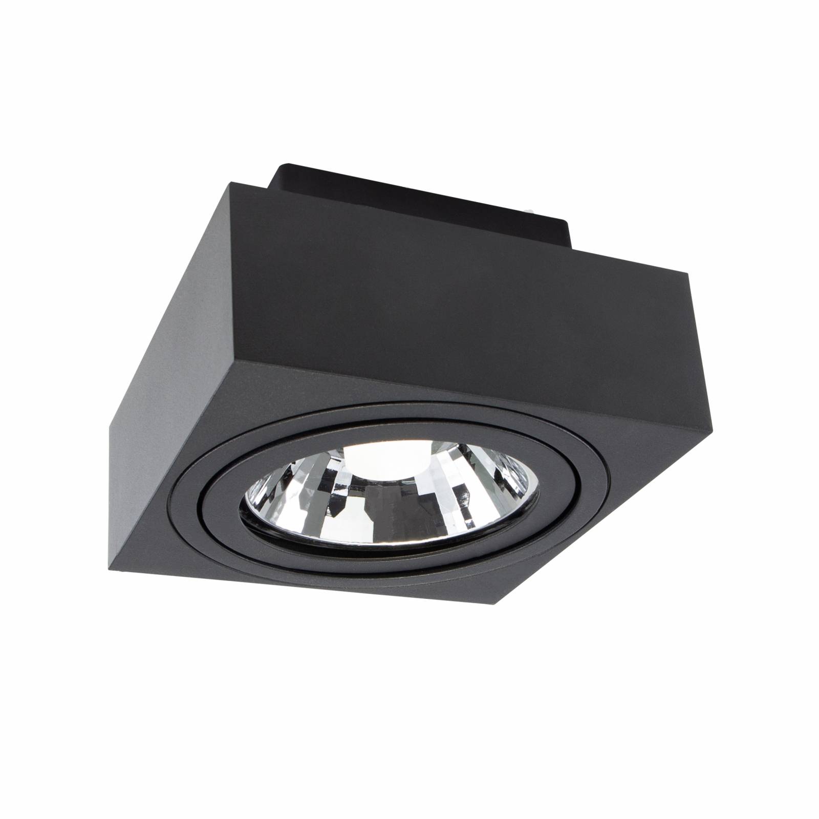 Spectrum LED Mirora GU10 AR111 schwenkbar schwarz Deckenleuchte max.250V IP20 max.35W eckig