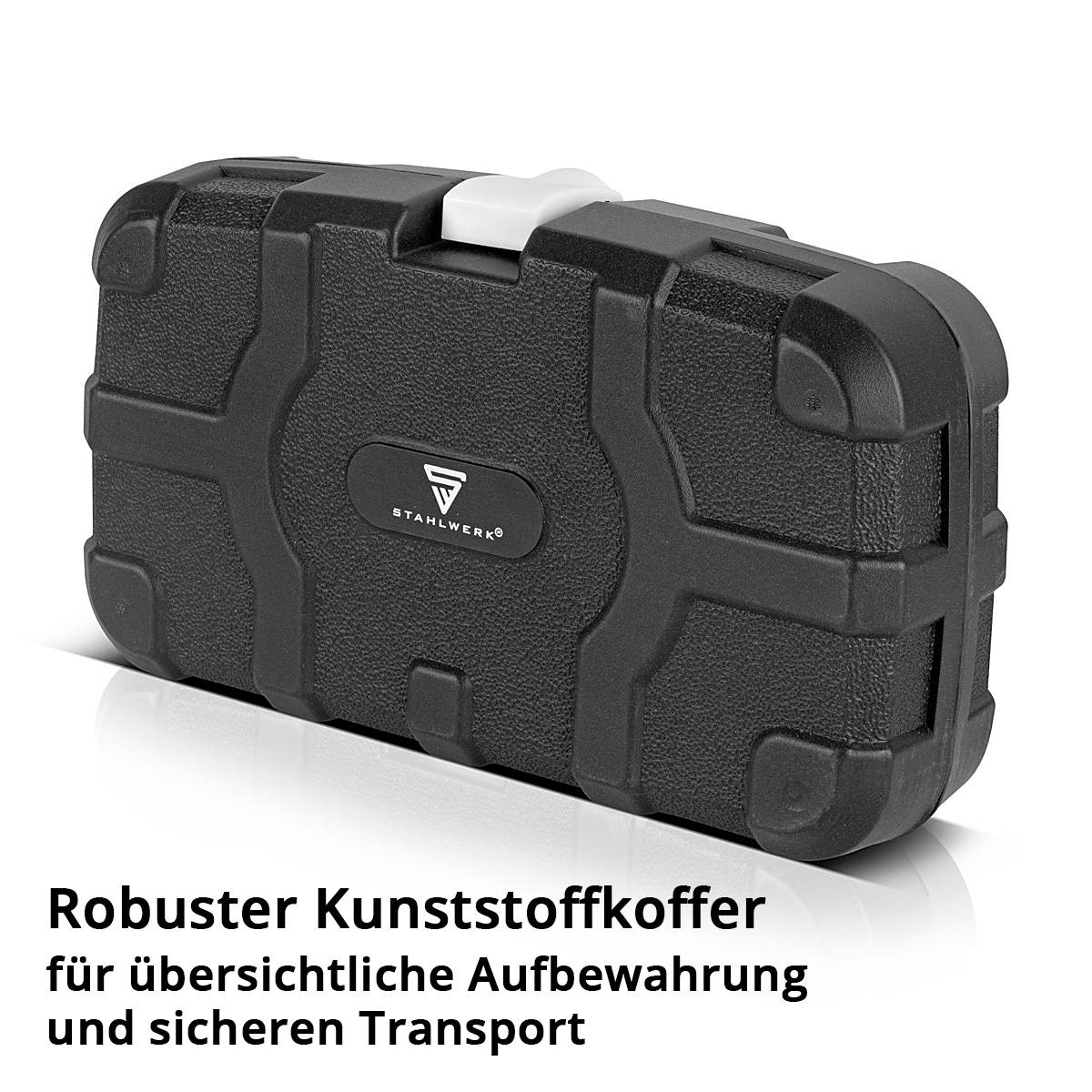 STAHLWERK Heimwerker Set HTS-9 ST Werkzeugkoffer mit 8-teiligem Werkzeug Set
