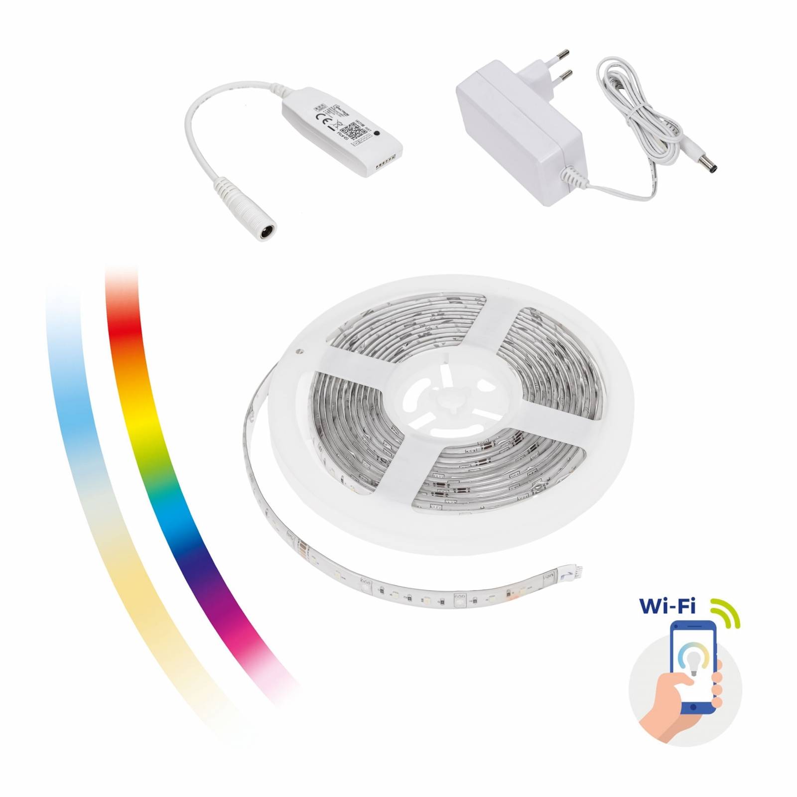 Spectrum SMART LED Streifen 17W Strip 5m 1200lm bunt RGB Warm Kalt CCT 3000K-6000K DIMMBAR