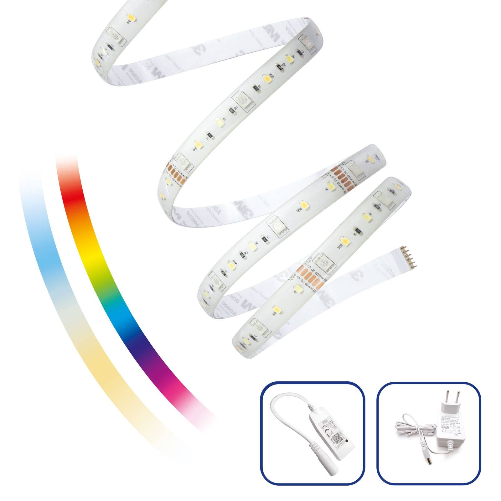 Spectrum SMART LED Streifen 17W Strip 5m 1200lm bunt RGB Warm Kalt CCT 3000K-6000K DIMMBAR