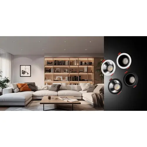 Spectrum LED FIALE GU10 Einbaustrahler Downlight IP20 max.10W blendfrei schwenkbar schwarz Spectrum LED FIALE GU10 Einbaustrahler Downlight IP20 max.10W blendfrei schwenkbar schwarz