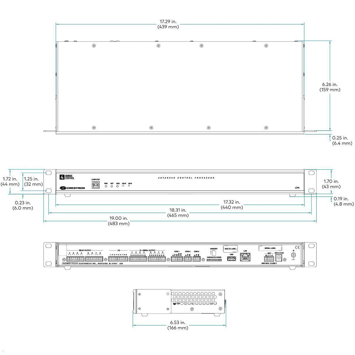 Crestron 4-Series Steuerungssystem (CP4)