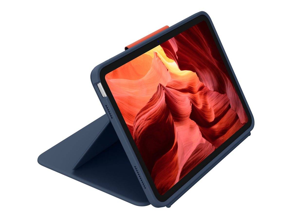 Logitech Rugged Combo 4 - Tastatur und Foliohülle - Apple Smart connector - Classic Blue - für Apple 10.9-inch iPad (10.