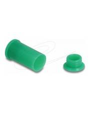 Delock DL4 Staubschutz für Stecker und Buchse Silikon 2-teilig grün 10er Grün