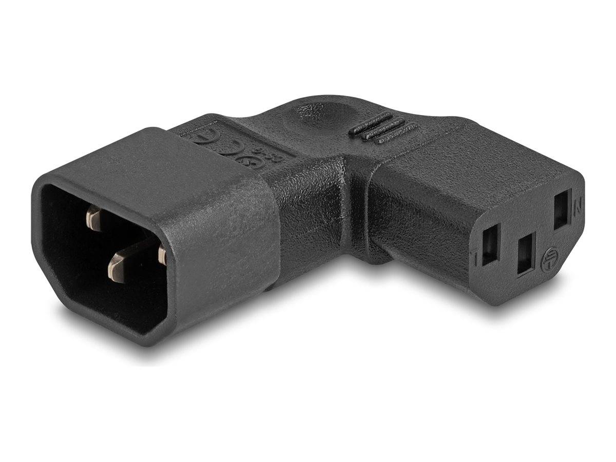 Delock - Netzteil - IEC 60320 C14 zu power IEC 60320 C13 gewinkelt
