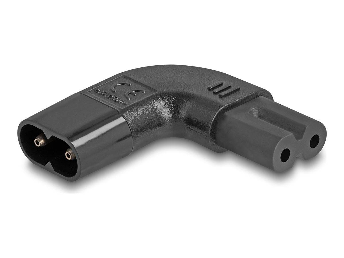 DELOCK Netzadapter IEC 60320 - C8 auf C7, Stecker / Buchse