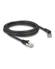 Delock RJ45 Netzwerkkabel Cat.6A S/FTP Stecker 45 grad nach rechts gewinkelt zu Netzwerk CAT 6a SFTP 2 m