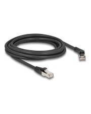 Delock RJ45 Netzwerkkabel Cat.6A S/FTP Stecker 45° nach rechts gewinkelt zu gerade CAT 6a FTP SFTP