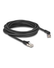 Delock RJ45 Netzwerkkabel Cat.6A S/FTP Stecker 45° nach rechts gewinkelt zu gerade CAT 6a FTP SFTP