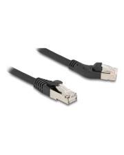 Delock RJ45 Netzwerkkabel Cat.6A S/FTP Stecker 45° nach links gewinkelt zu gerade 3 CAT 6a FTP SFTP