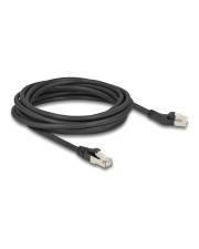Delock RJ45 Netzwerkkabel Cat.6A S/FTP Stecker 45° nach links gewinkelt zu gerade 5 CAT 6a FTP SFTP