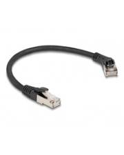 Delock RJ45 Netzwerkkabel Cat.8.1 S/FTP Stecker 45° nach rechts gewinkelt zu gerade CAT 8 FTP SFTP